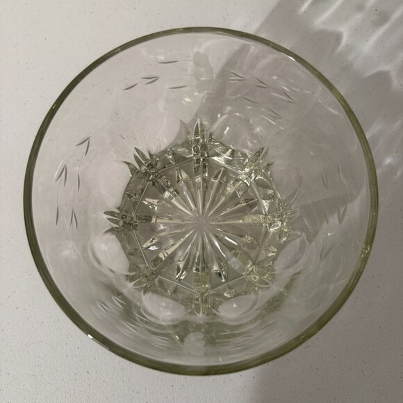 Vintage Glass Dish | Etched Floral Design - Picture 3 of 3